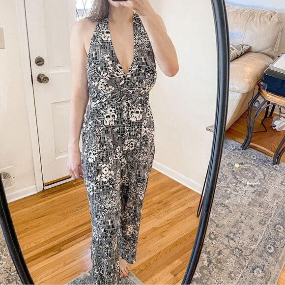 Anthropologie Giovanna Halter Neck Jumpsuit S - Picture 4 of 9